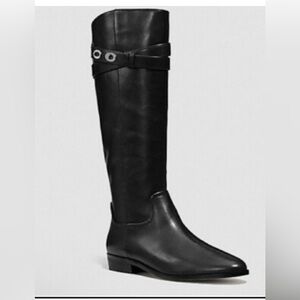 Coach Linette Calf Black Knee High Boots